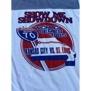 VTG 1985 Kansas City Royals I-70 Series World St Louis Cardinals Mens M T-Shirt